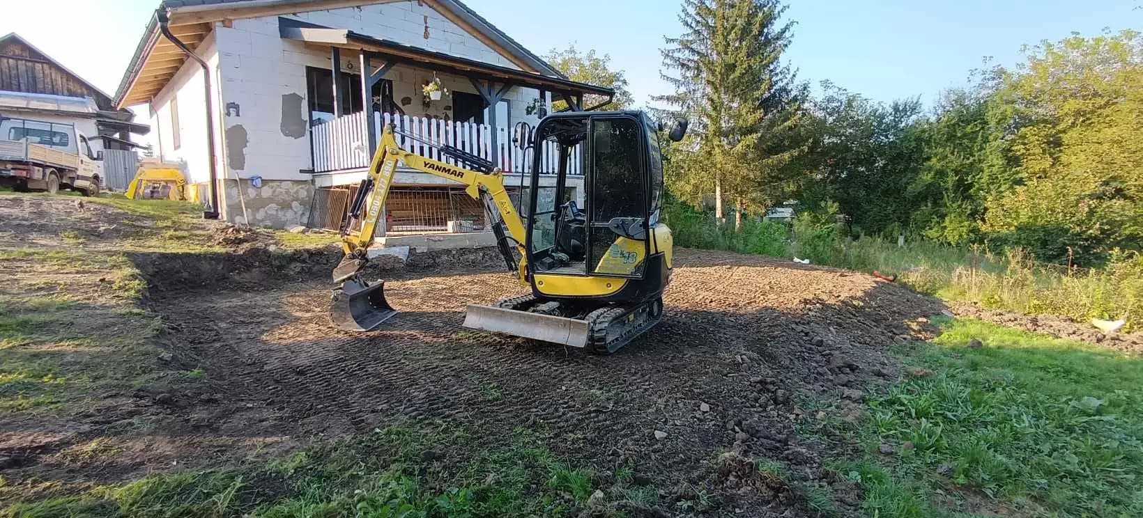 Úprava záhrady a výkopy